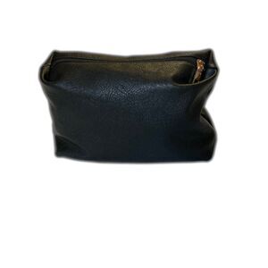 Antik Kraft Cosmetic Bag Large Black Faux Leather